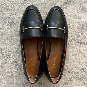 Top shop black loafers